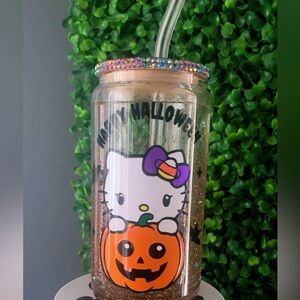 Hello Kitty Halloween Glitter Tumbler